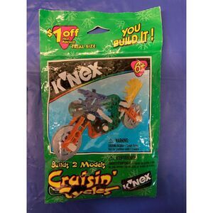 New Sealed K'NEX Crash Cycles Building Set Trial‎ Size Super Zoomin' Cycles toy